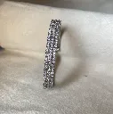 Spiral Silver Premium American diamond bracelet