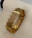 Broad bangle bracelet