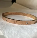 Rose gold Cartier bangle bracelet
