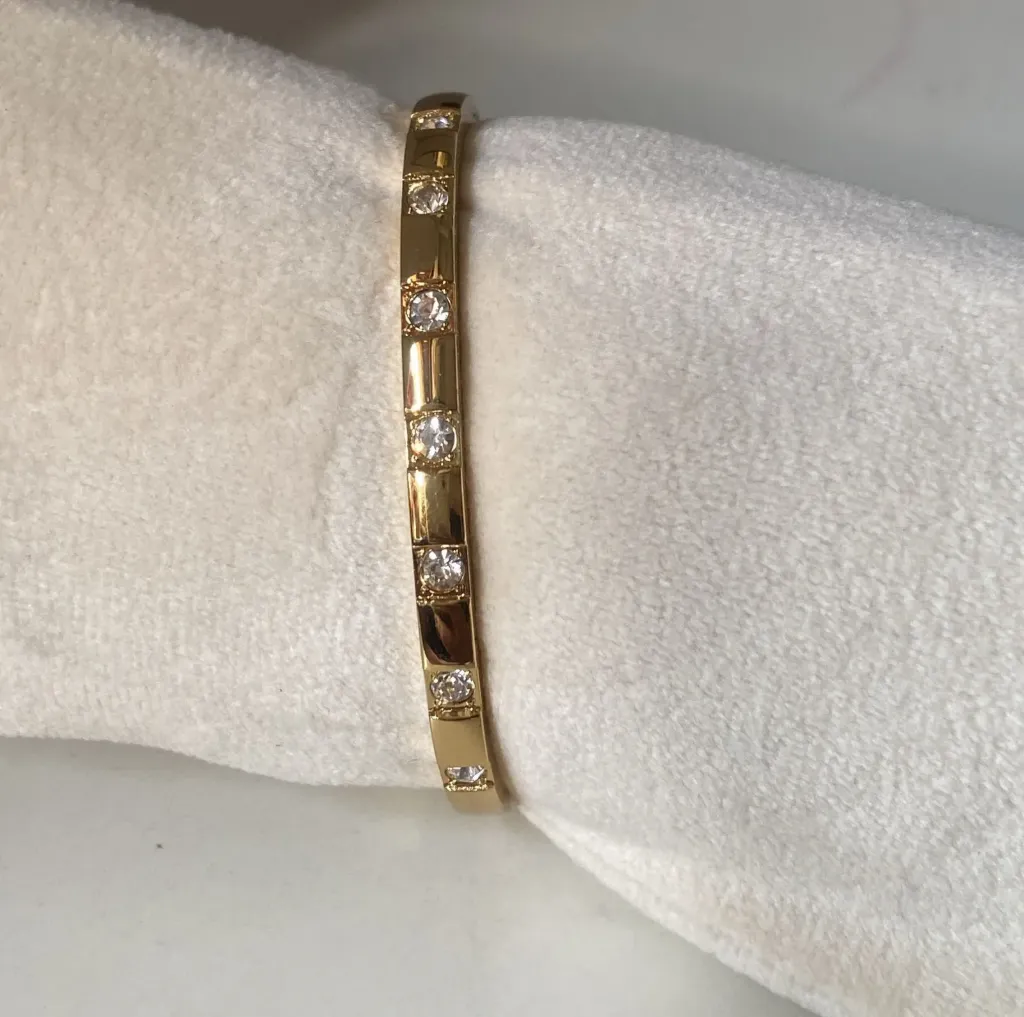 Premium diamond baby size bangle bracelet