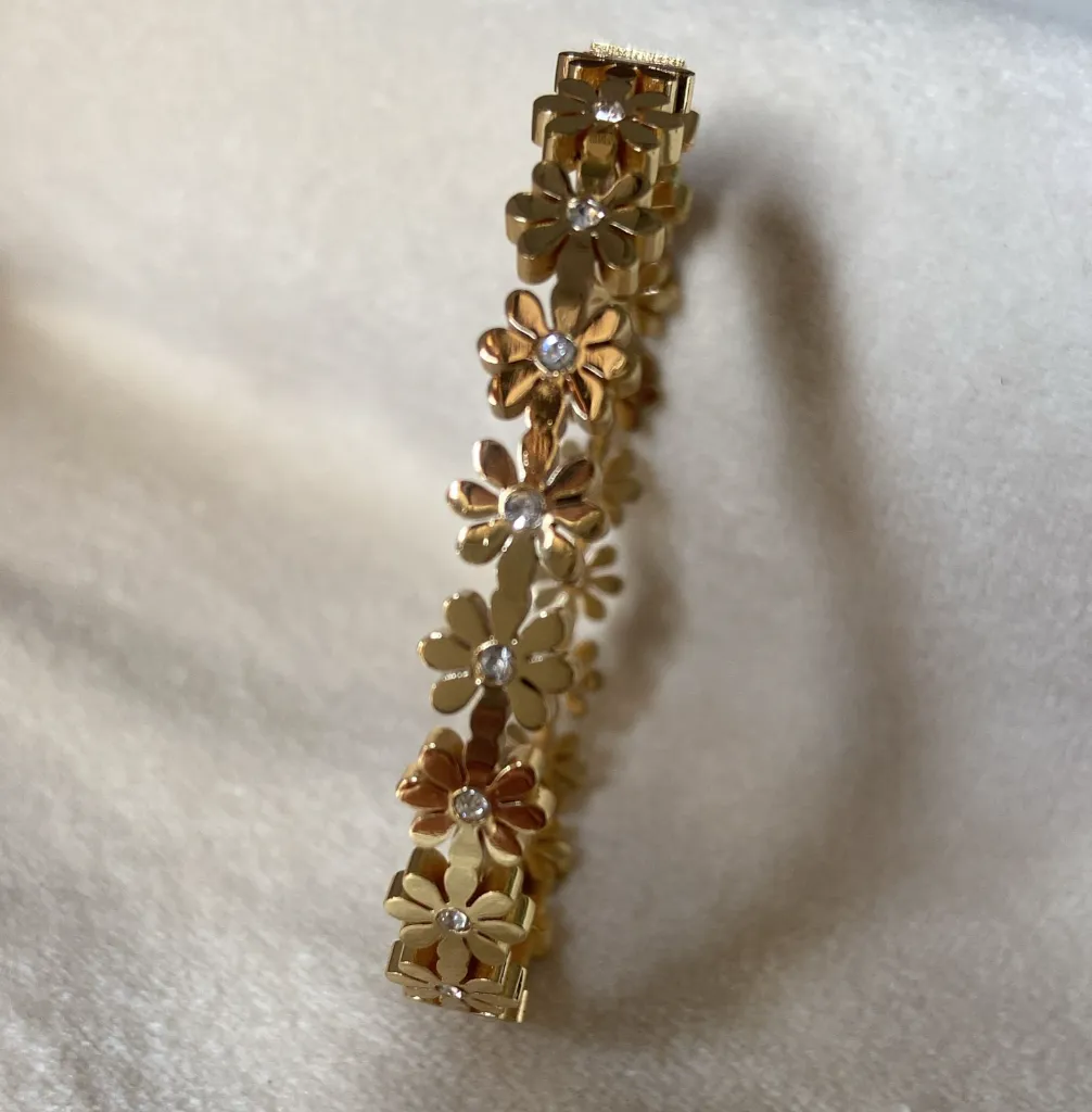 Trendy Flower baby size bangle bracelet