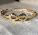Infinity baby size bangle bracelet