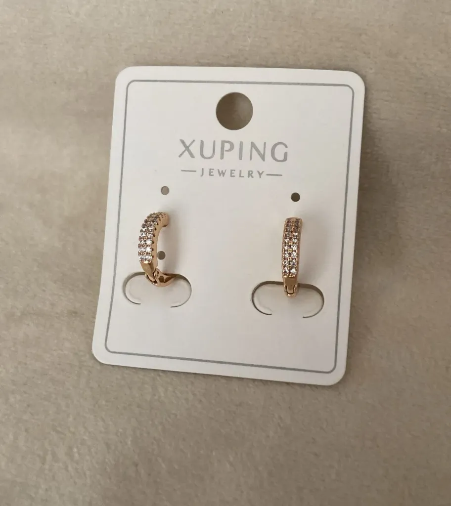 Xuping small earrings with diamonds