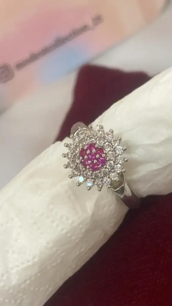 Ad adjustable Pink Rings for Women 