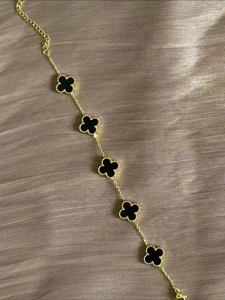 CLOVER BRACELET - BLACK 