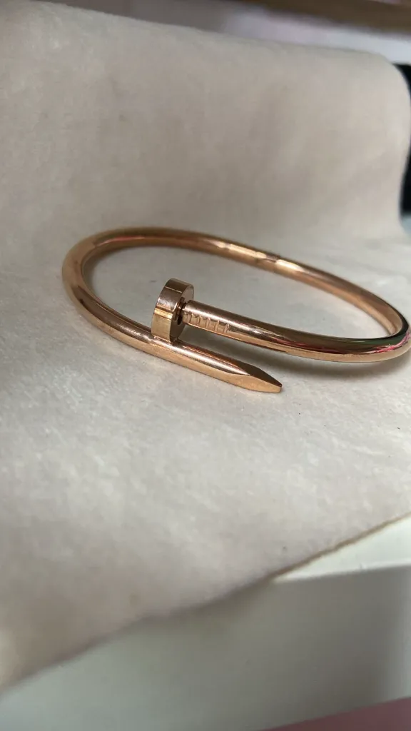 Nail bangle bracelet