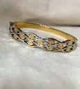 Dual tone Bangle bracelet