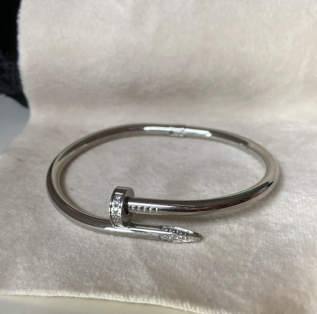 Silver Nail Bangle