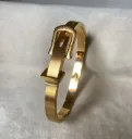 Watch belt bangle bracelet
